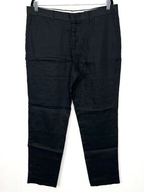 H&M Men's Black Straight Dress Pants